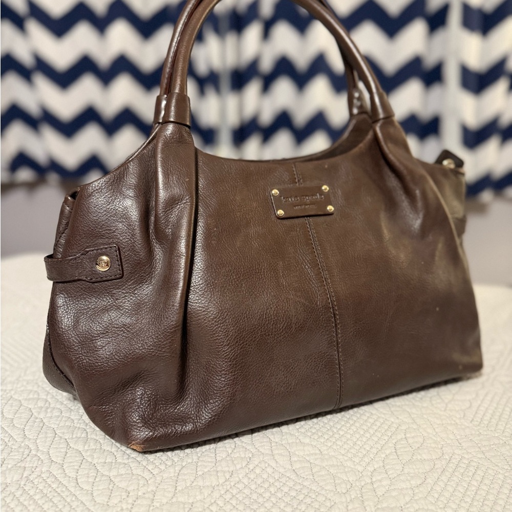Kate Spade dark brown leather handbag